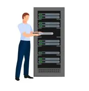 Server Cartoon